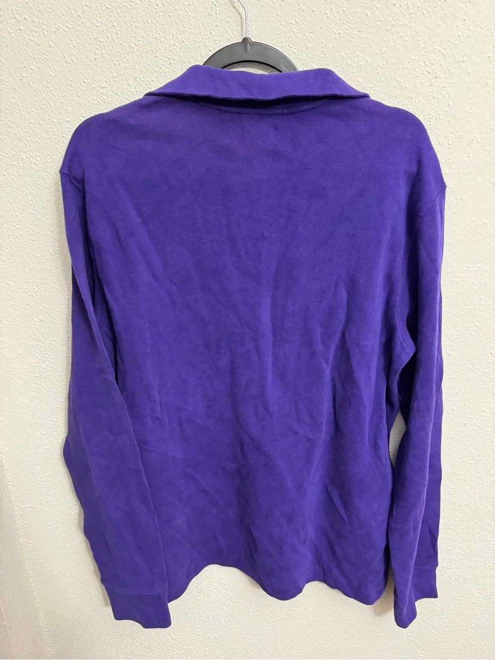 Polo by Ralph Lauren Purple Quarter-Zip Sweater